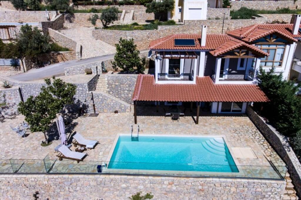 Apollo Romantic Sea View Villa Kivérion Exterior foto