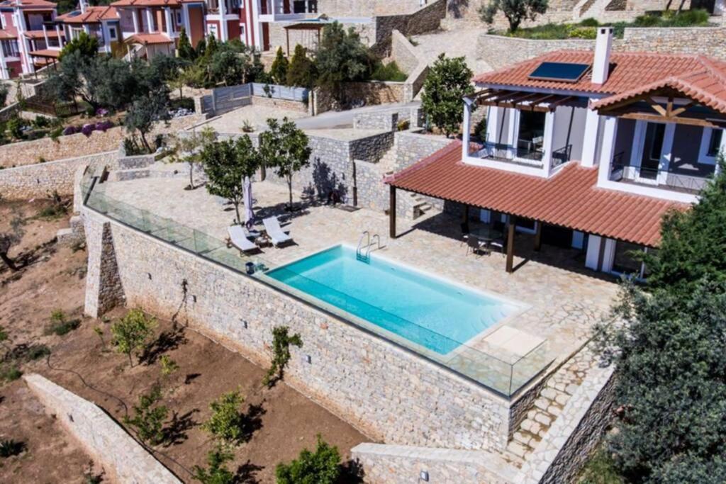 Apollo Romantic Sea View Villa Kivérion Exterior foto