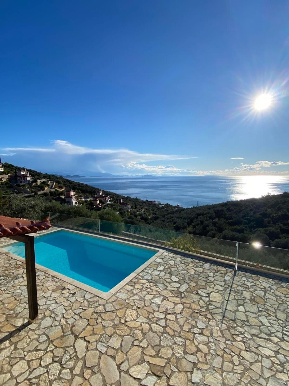 Apollo Romantic Sea View Villa Kivérion Exterior foto