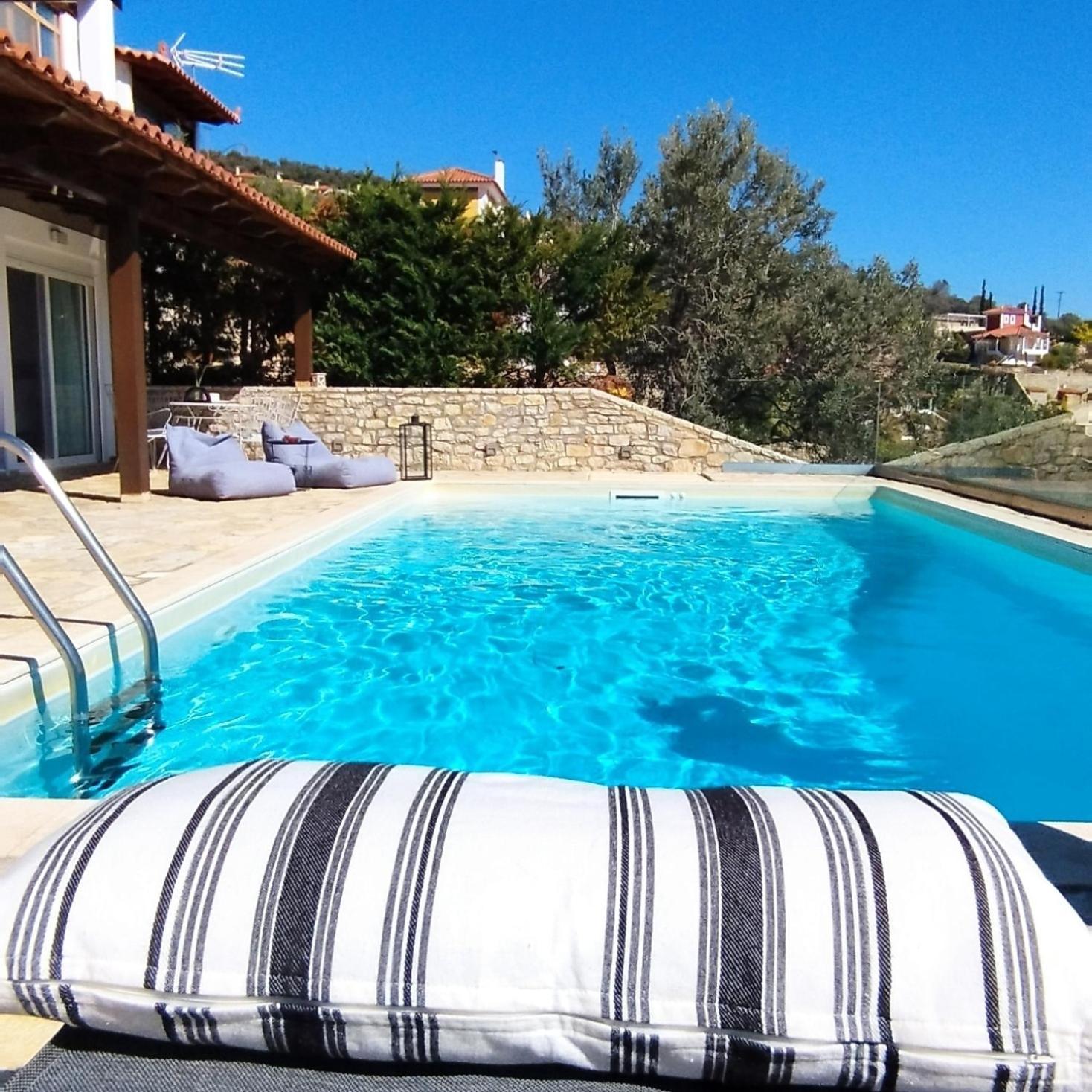 Apollo Romantic Sea View Villa Kivérion Exterior foto